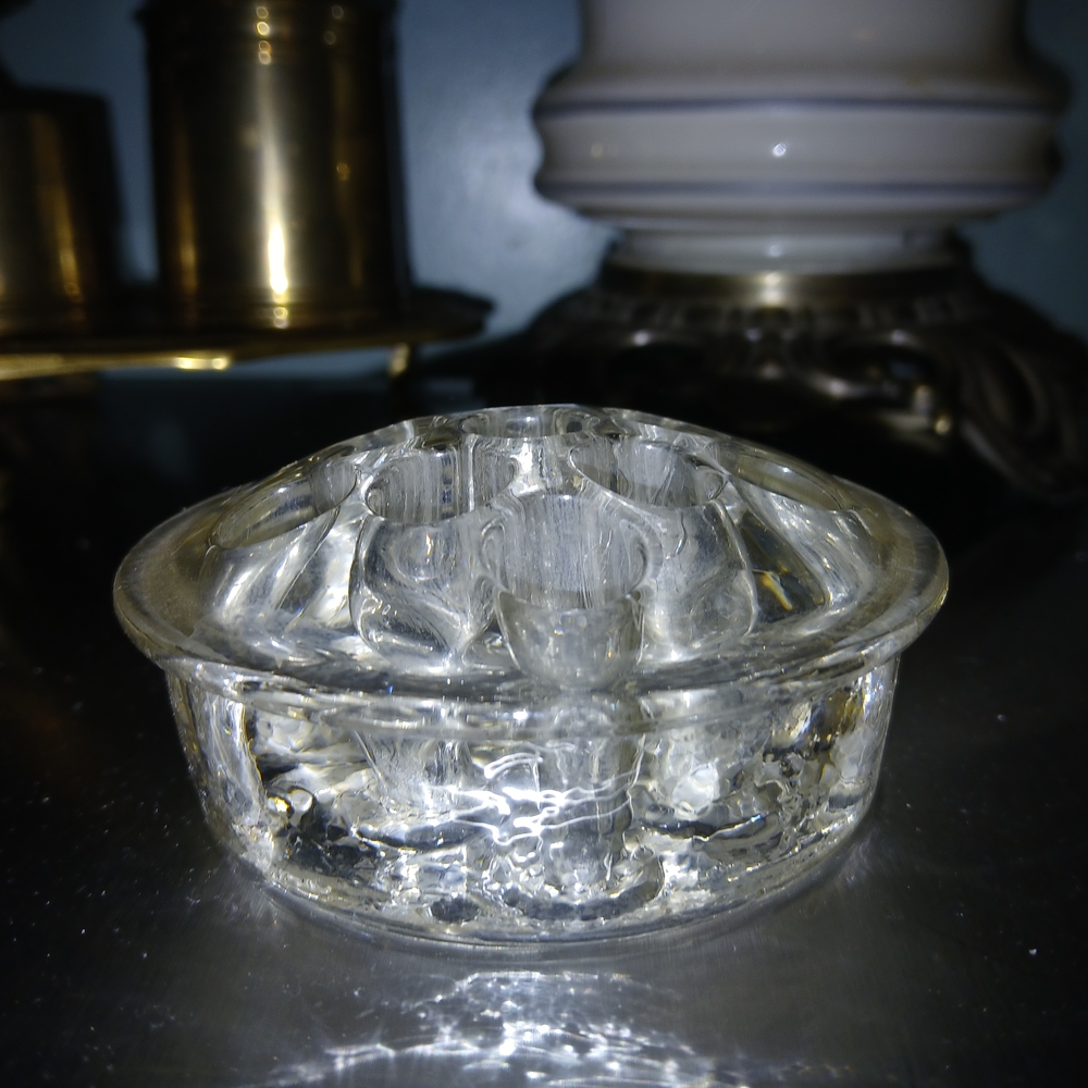 Vintage Glass Flower Frog. I Have several Available. 8.00each